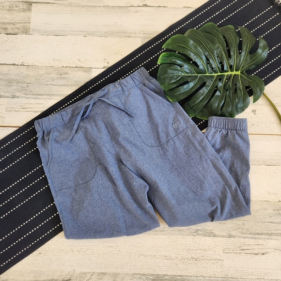 Albion Fit Jetsetters Zipper Ankle Joggers French Blue Size Small Petite - Picture 2 of 7